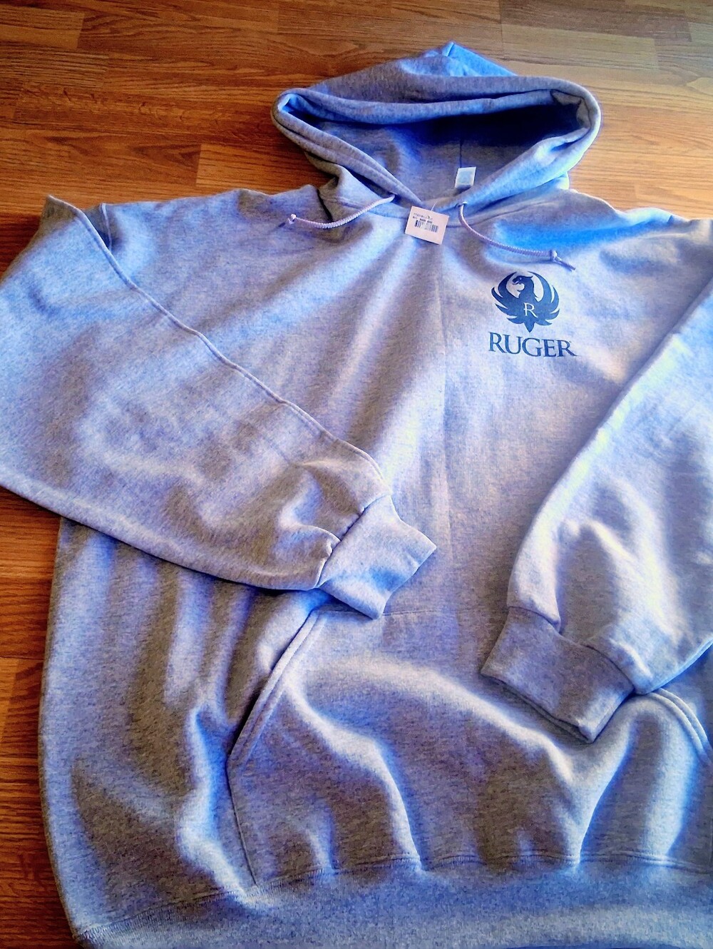 NWT Ruger Brand Mens Hoodie, Hooded Sweatshirt, Gray Sz 2XL 3XL